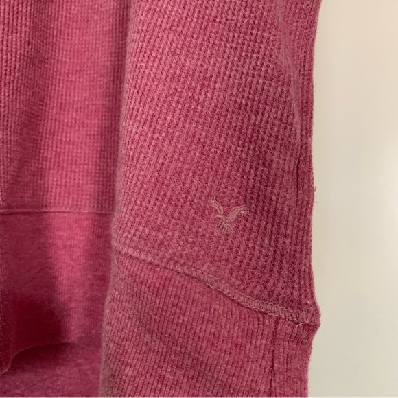 AMERICAN EAGLE Pink Knit Sweater Hoodie/Sweatshirt-Size Small - Picture 10 of 11
